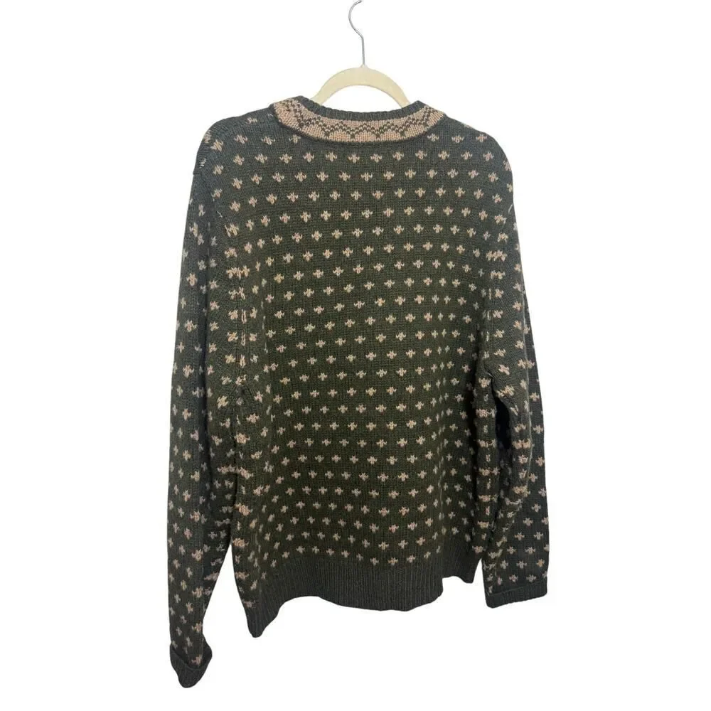 VTG Brooks Brothers Handknit Lambswool Sweater Men's Sz. L